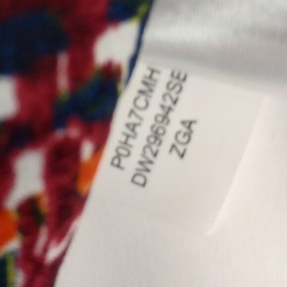 DKNY Drapey Wrap-Front Print Blouse - Picture 8 of 8